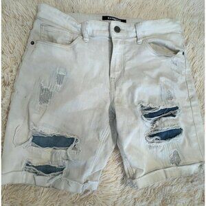 Express Slim 365 comfort stretch‎ shorts distressed size 33